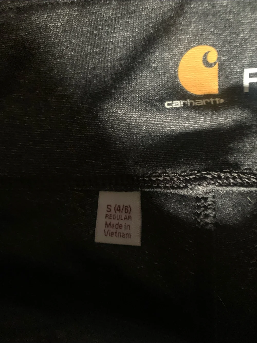 Carhartt Ladies Fitted Charcoal Gray Joggers with Black Panels